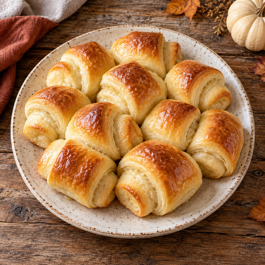The Baker's Rack Parker House Rolls