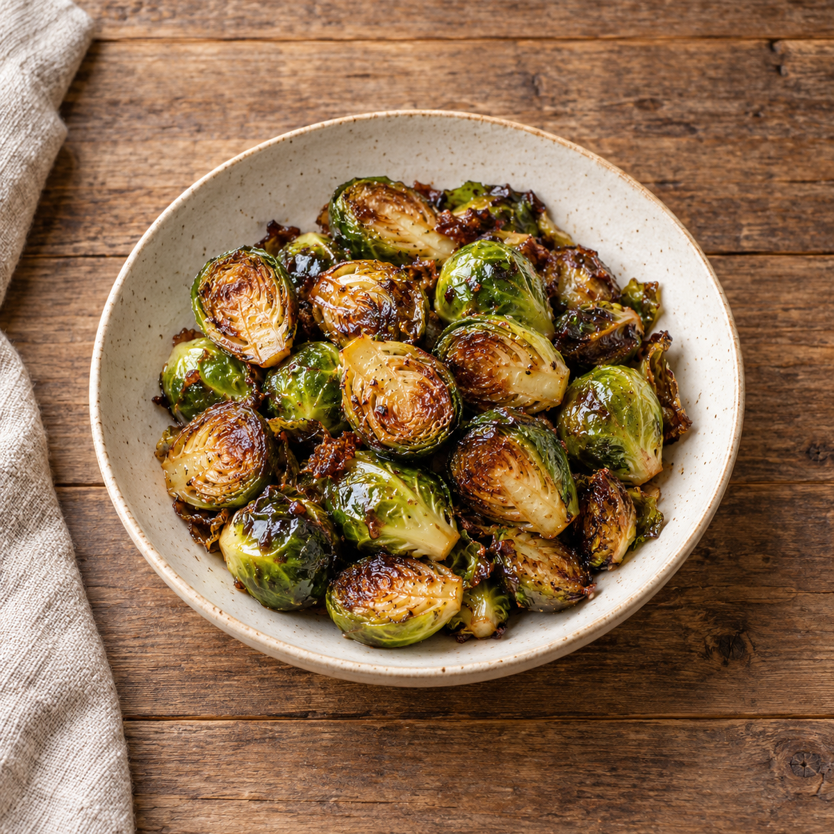 Honey Balsamic Brussels Sprouts - WF, DF