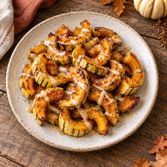 Maple Tahini Delicata Squash - WF,DF