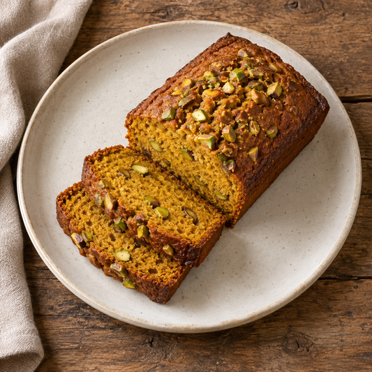 Protein Pumpkin Pistachio Loaf - WF, N