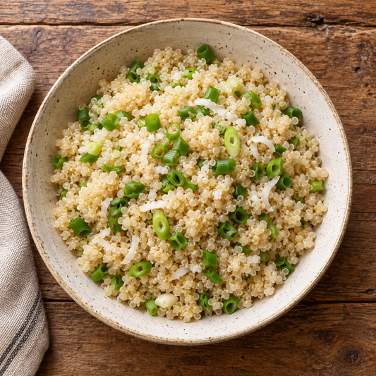 Coconut Scallion Quinoa - WF, DF