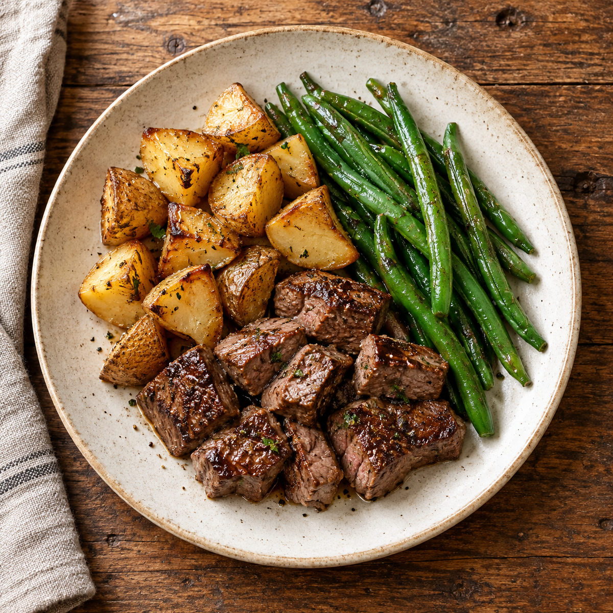 Steak & Potatoes, Green Beans - WF, DF