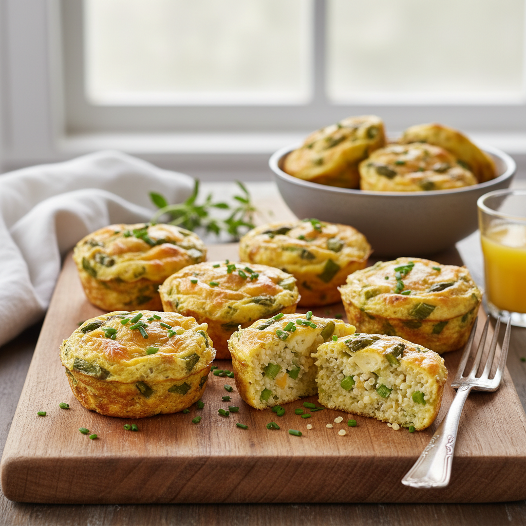 Asparagus Quinoa Egg Bites - WF