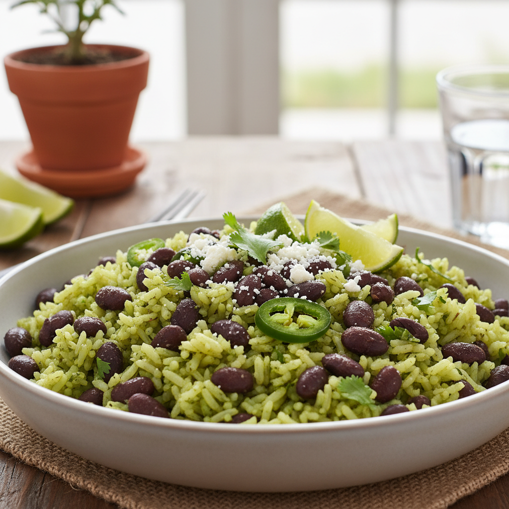 Black Beans & Green Rice - WF, DF