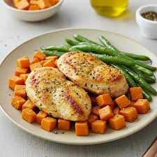 Chicken Breast & Green Beans, Sweet Potatoes WF