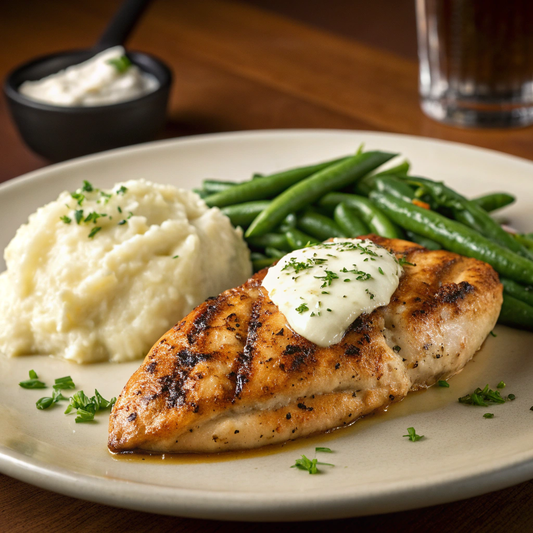  Chicken Breast & Mashed Potato with Green Beans - WF