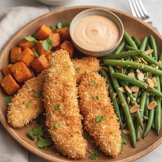 Coconut Chicken Strips & Sweet Potato, Green Bean - WF, DF