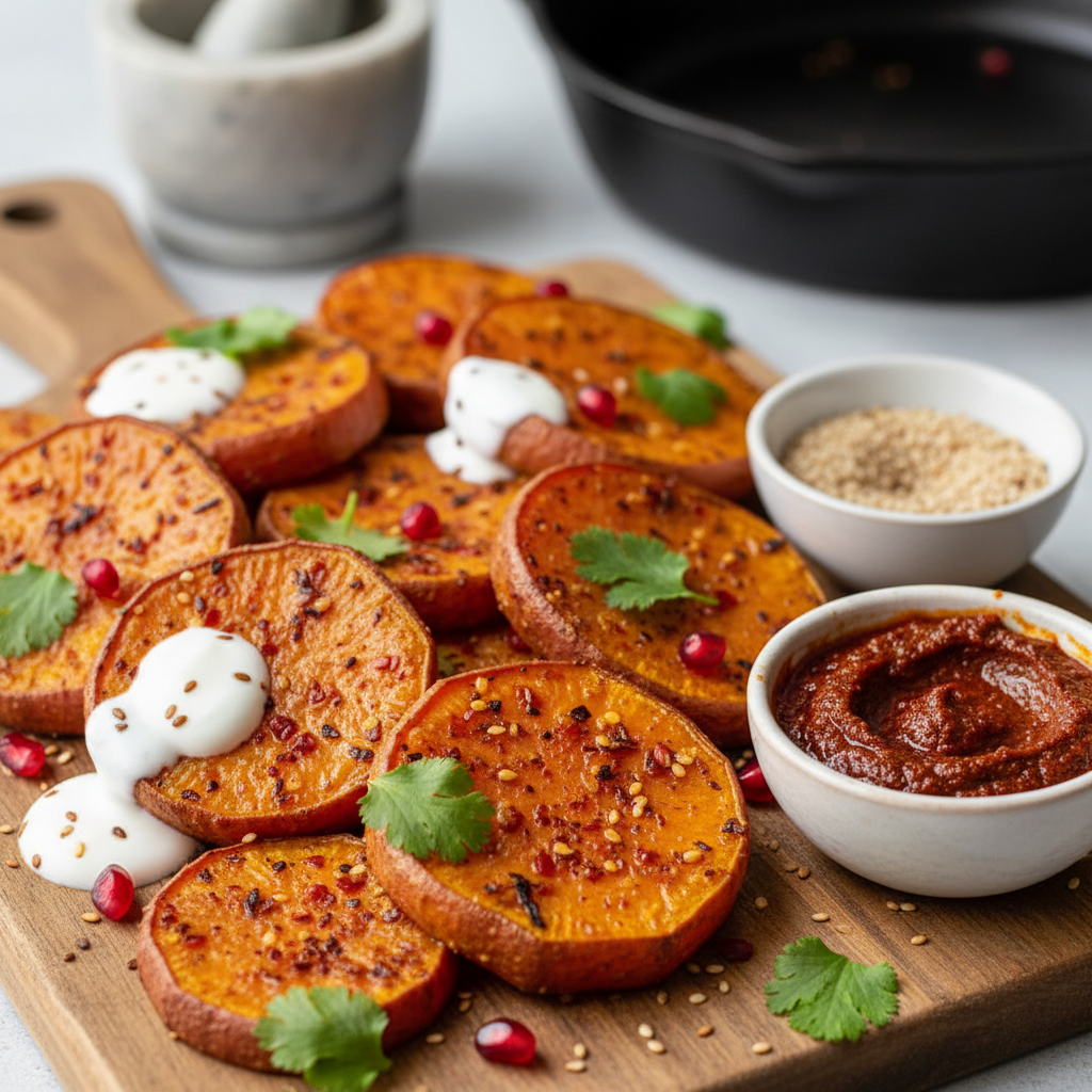 Harissa Sweet Potato Medallions - WF, DF