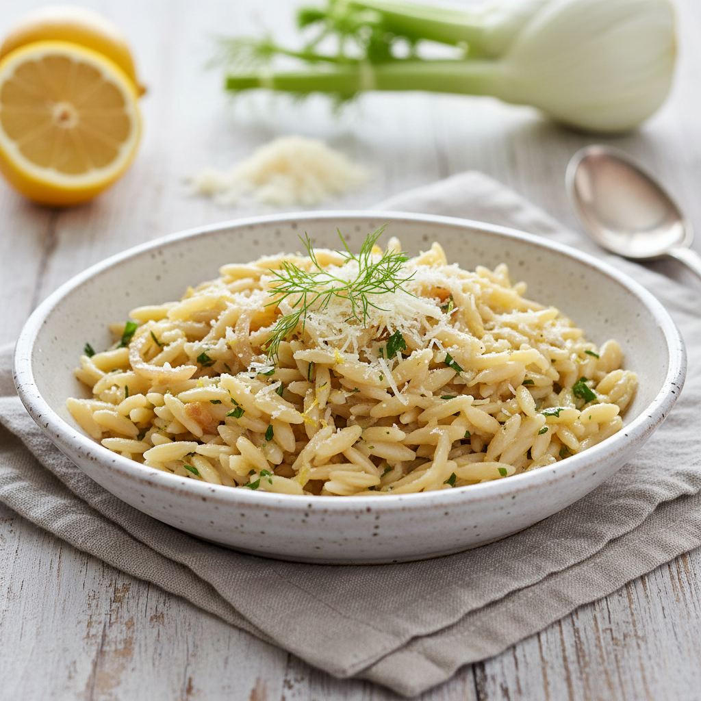 Lemon Fennel Orzo - WF, DF