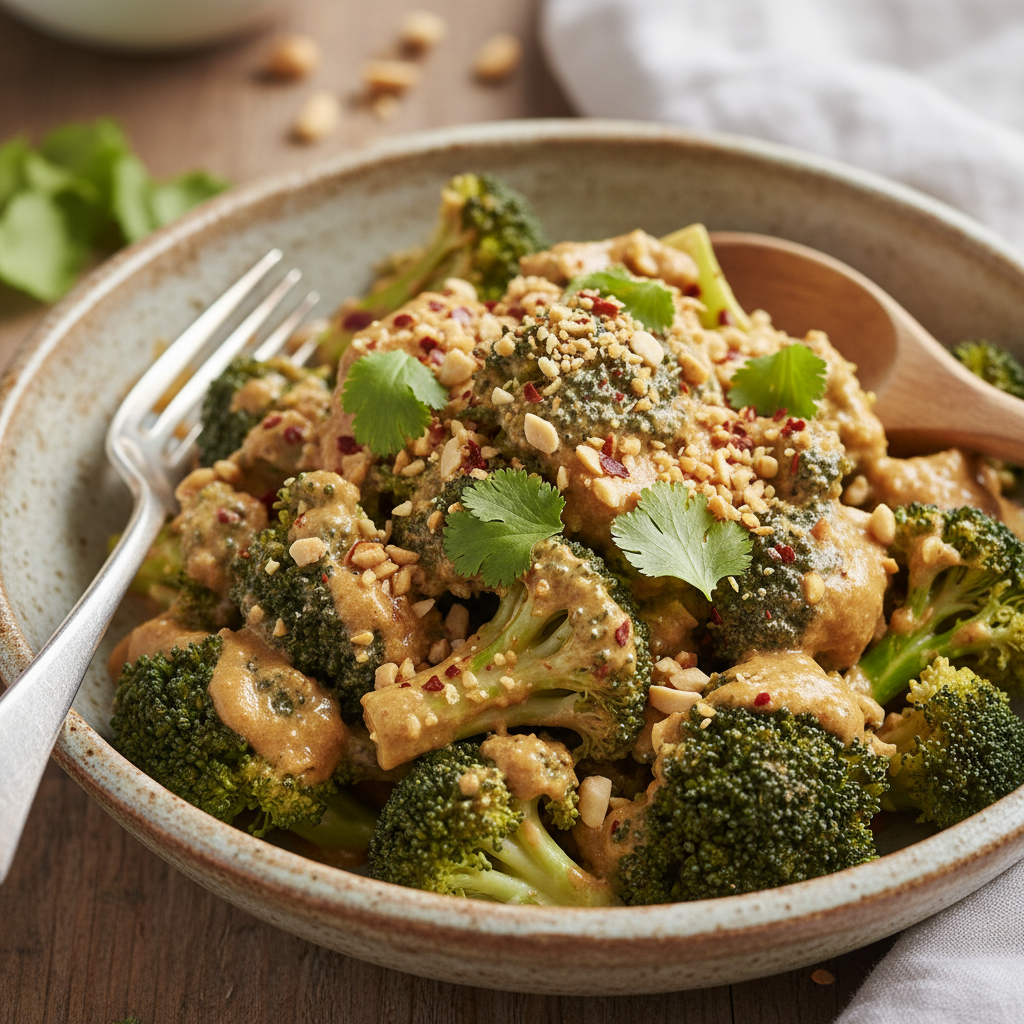 Peanut Sauce Broccoli - WF, DF