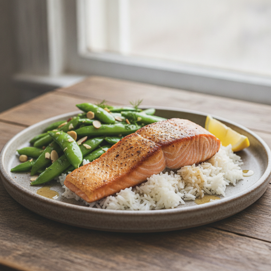 Salmon & Rice, Snap Peas - WF, DF