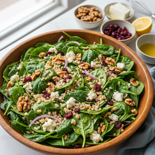 Spinach Farro Salad