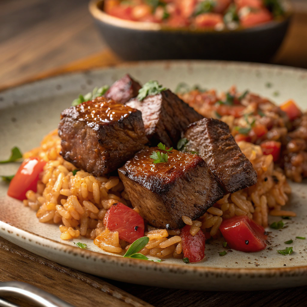Steak Bites & Spanish Rice - WF