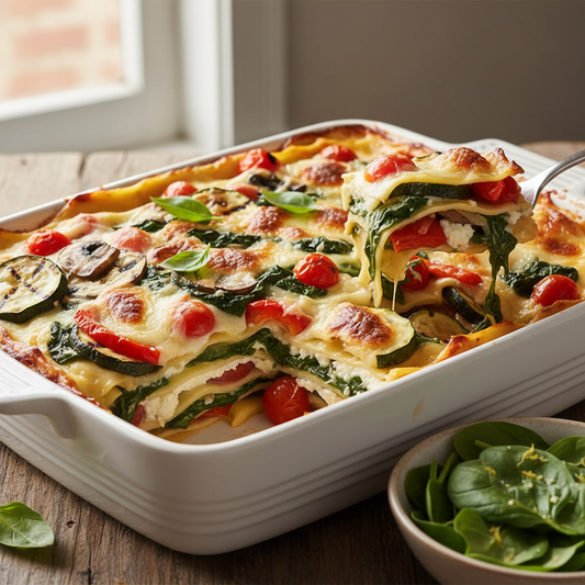 Vegetable Lasagna & Spinach